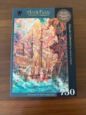 Art & Fable 750-Piece SHIP CELEBRATION Jigsaw Puzzle - OPENED